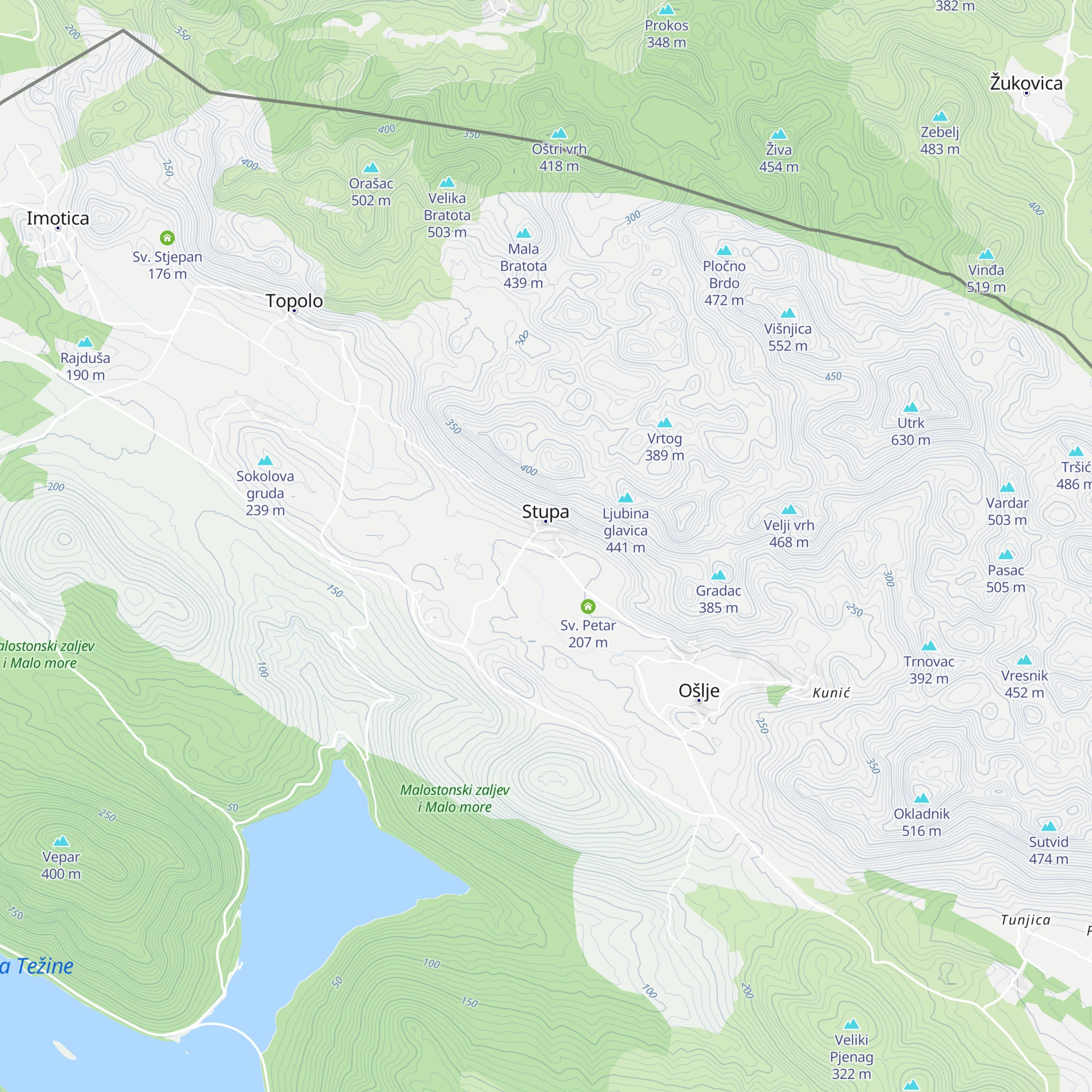 Gospa od Rozarija map