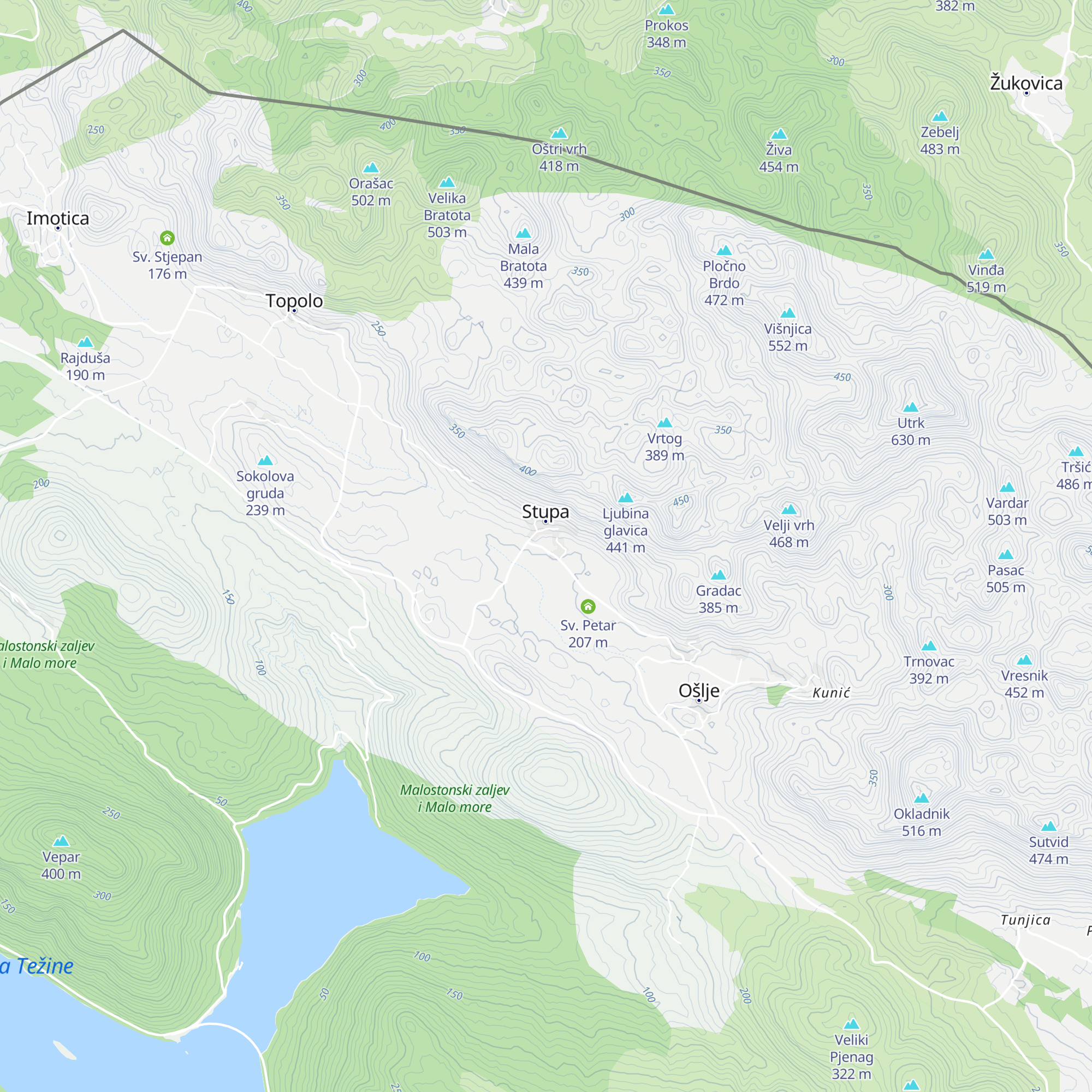 Gospa od Rozarija map