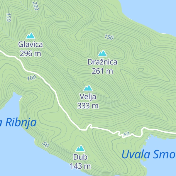 Map of Velja