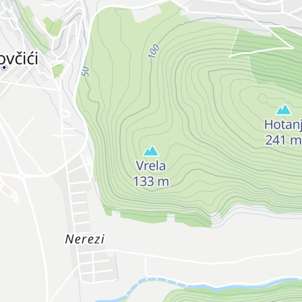 Map of Vrela