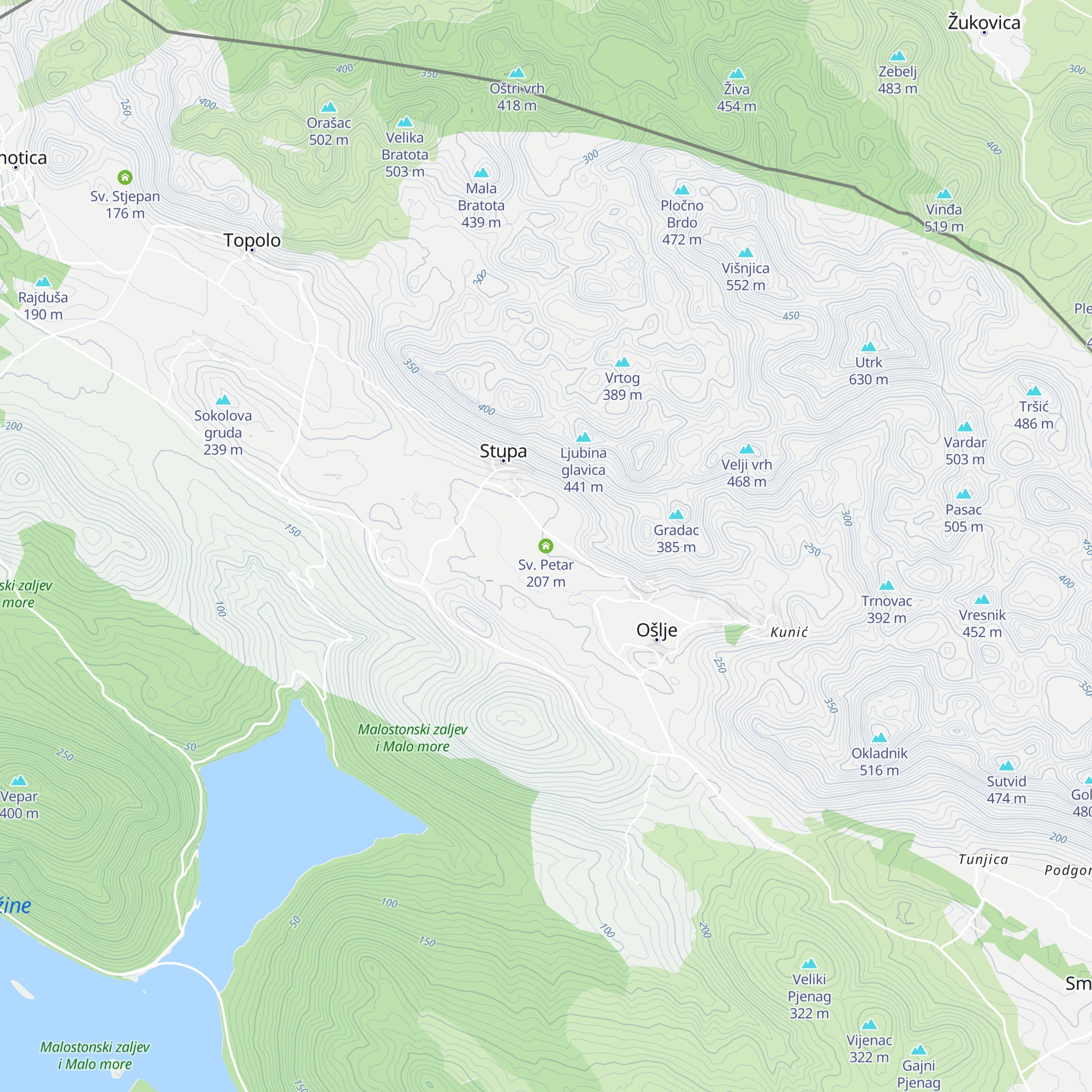 Sv. Petar map