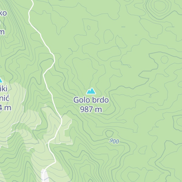 Map of Golo brdo