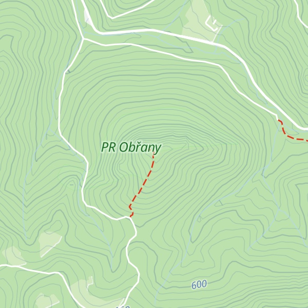 Map of Obřany