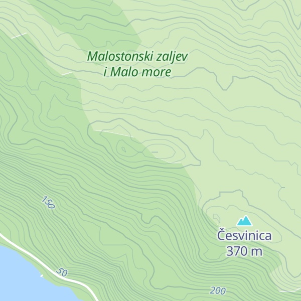 Map of Debeli vrh