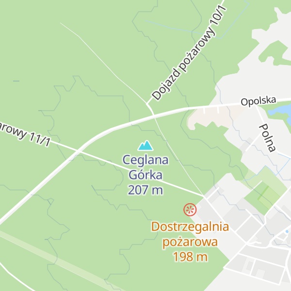 Map of Ceglana Górka
