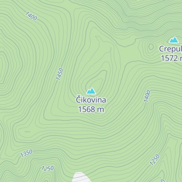 Map of Čikovina