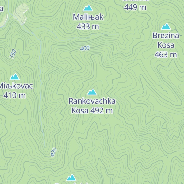Map of Rankovachka Kosa