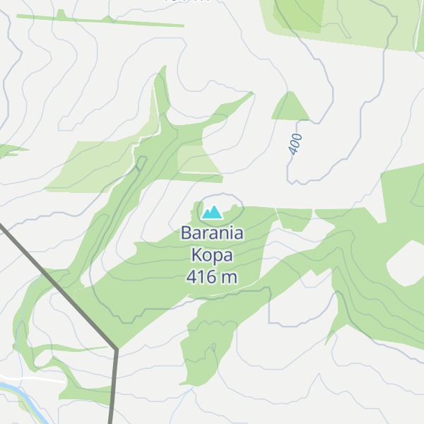 Map of Barania Kopa