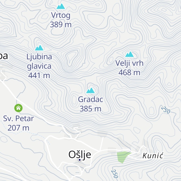 Map of Gradac