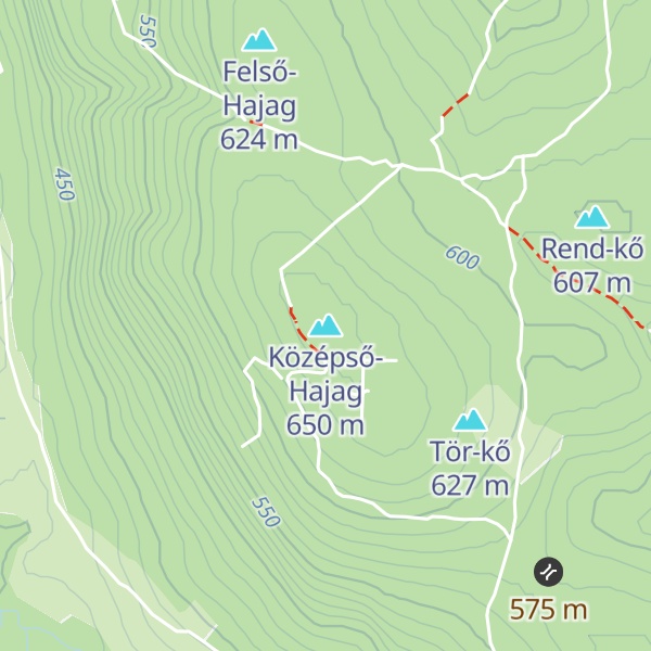 Map of Középső-Hajag