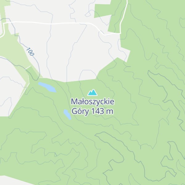 Map of Małoszyckie Góry