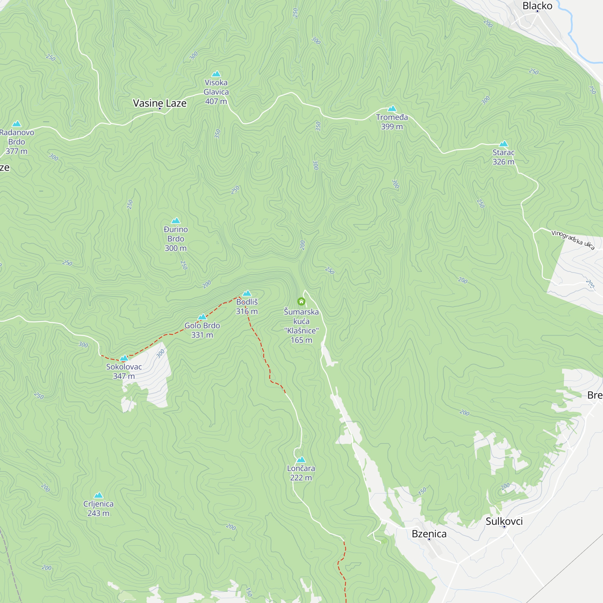 Šumarska kuća "Klašnice" map