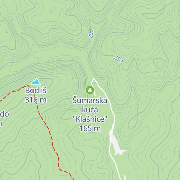 Map of Šumarska kuća "Klašnice"