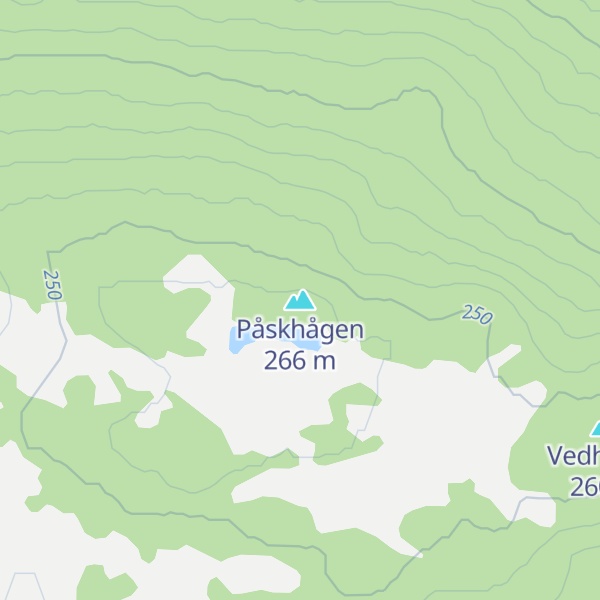 Map of Påskhågen