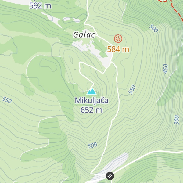 Map of Mikuljača