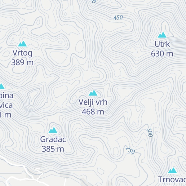 Map of Velji vrh