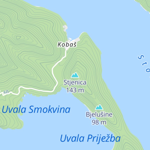 Map of Stjenica