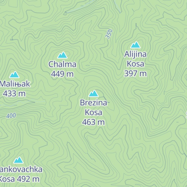 Map of Brezina Kosa