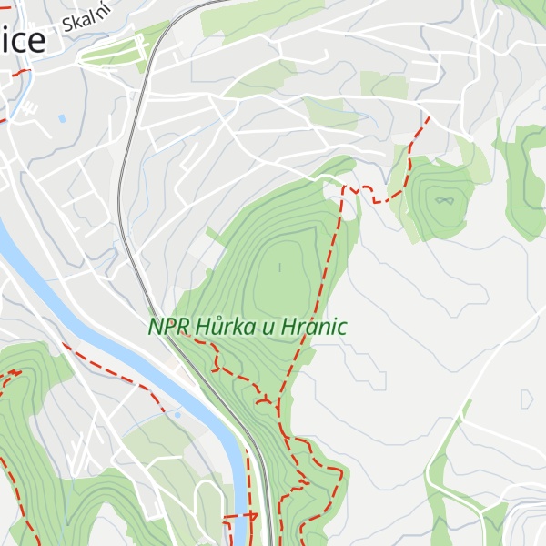 Map of Hůrka [Hranice]
