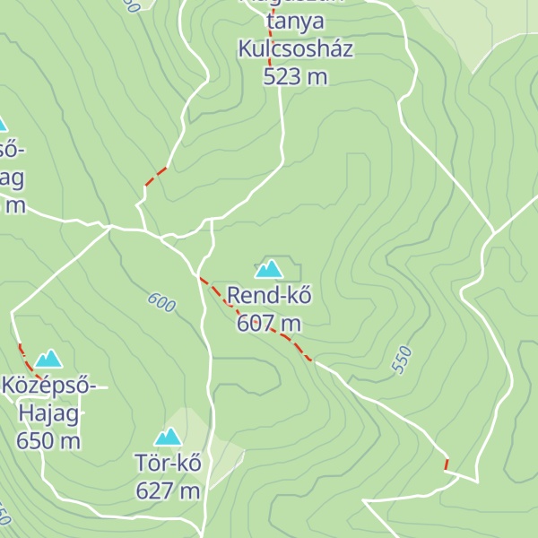 Map of Rend-kő