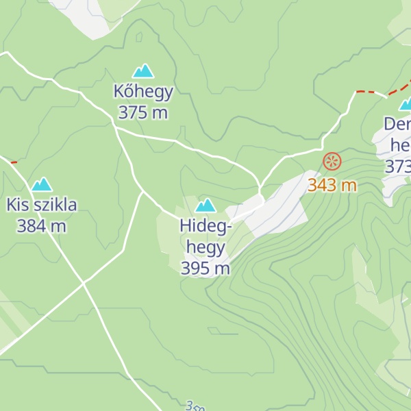 Map of Hideg-hegy