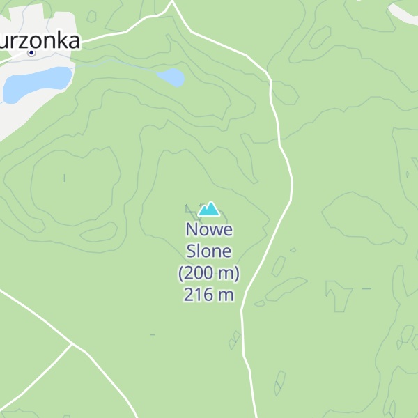 Map of Nowe Slone (200 m)