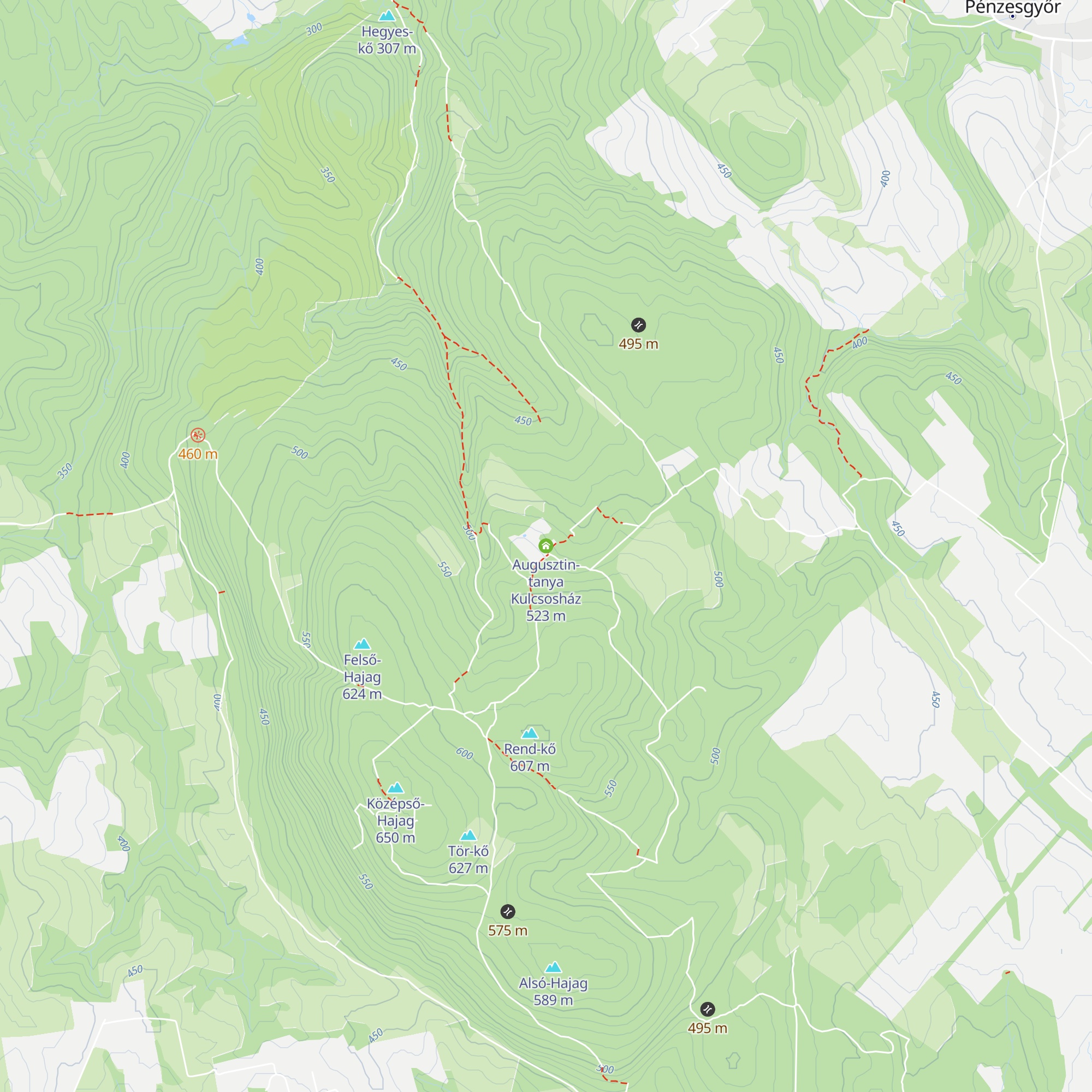 Augusztin-tanya Kulcsosház map