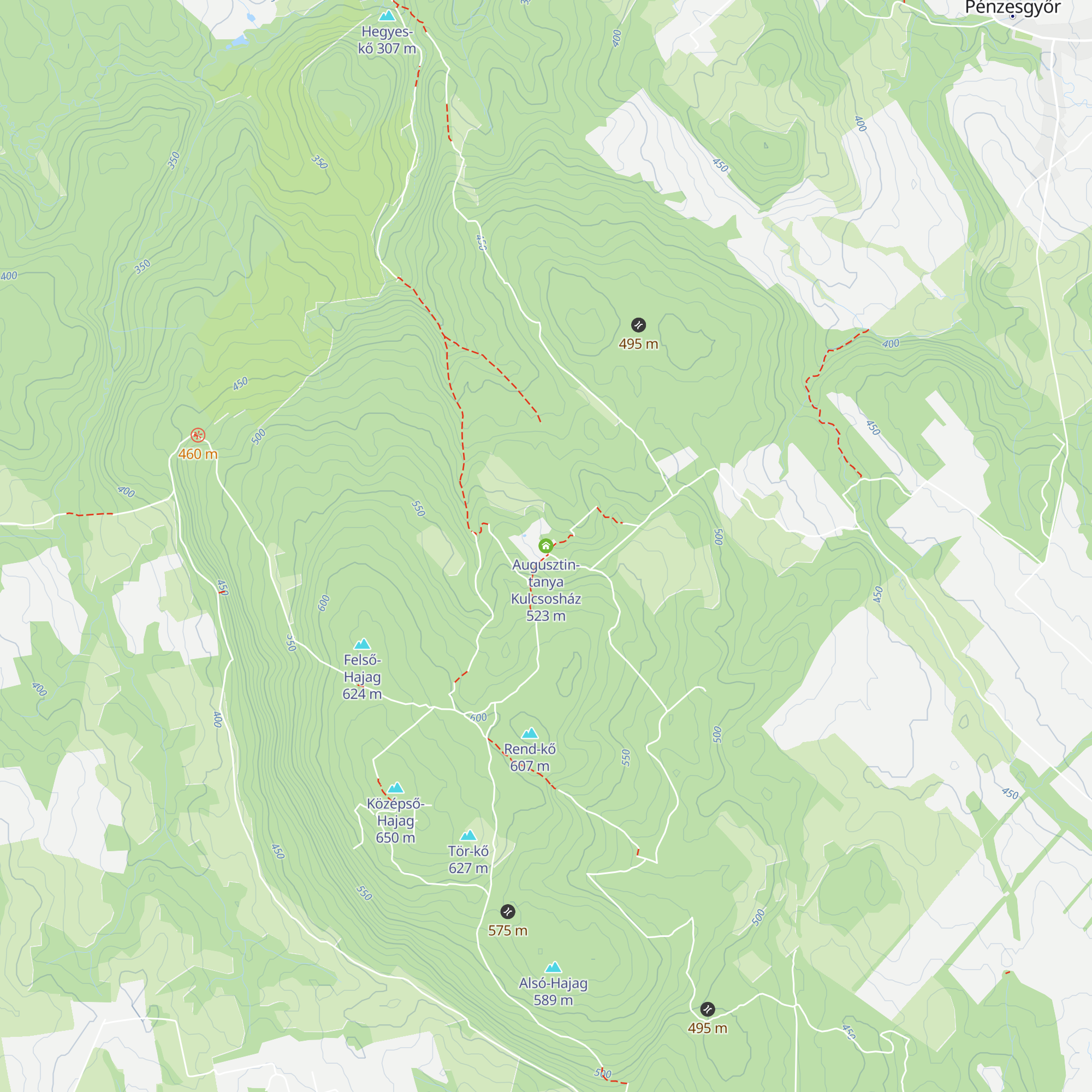 Augusztin-tanya Kulcsosház map