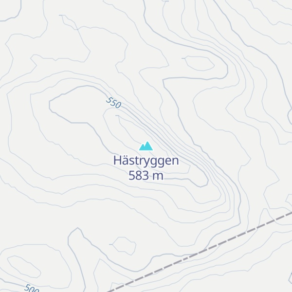 Map of Hästryggen