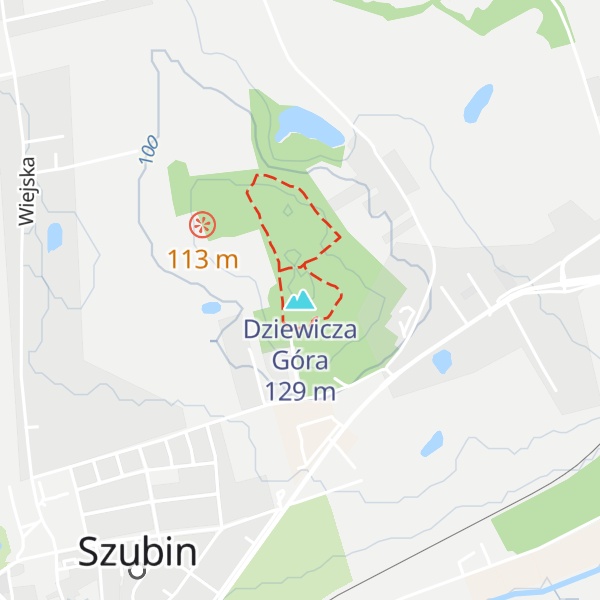 Map of Dziewicza Góra