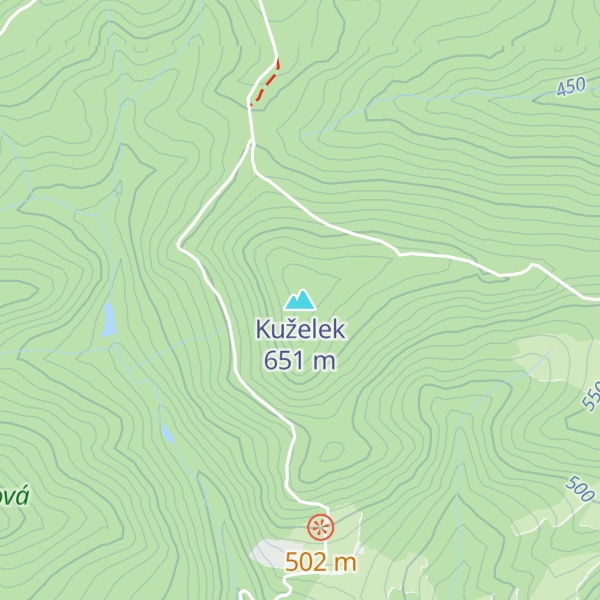 Map of Kuželek