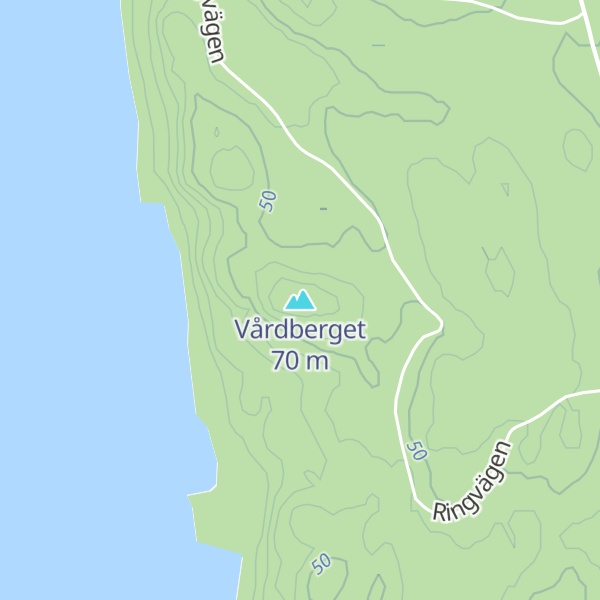 Map of Vårdberget