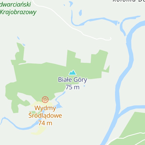 Map of Białe Góry