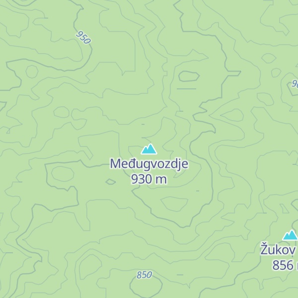 Map of Međugvozdje