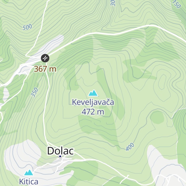 Map of Keveljavača