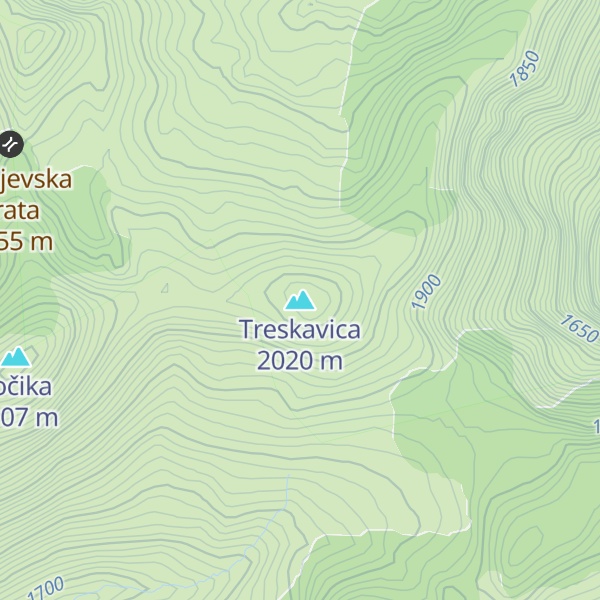 Map of Treskavica