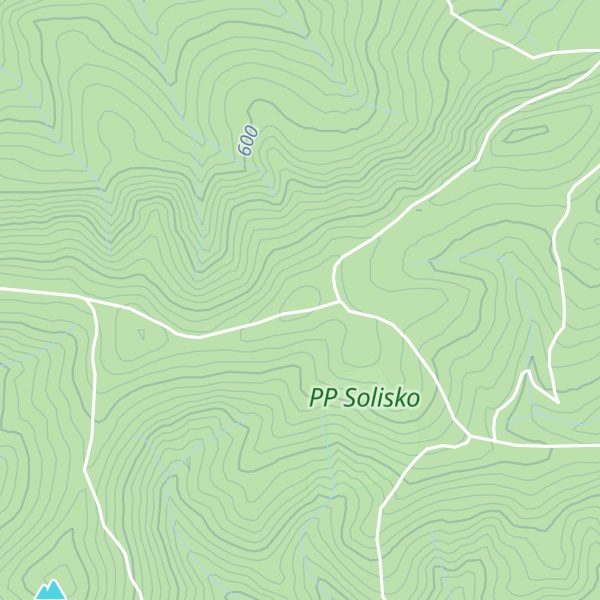 Map of U třech kamenů