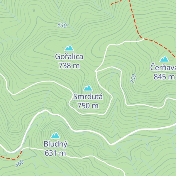 Map of Smrdutá