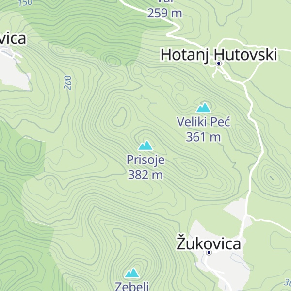 Map of Prisoje