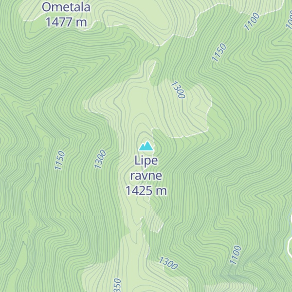Map of Lipe ravne
