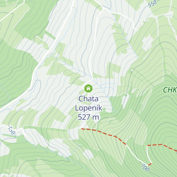 Map of Chata Lopeník