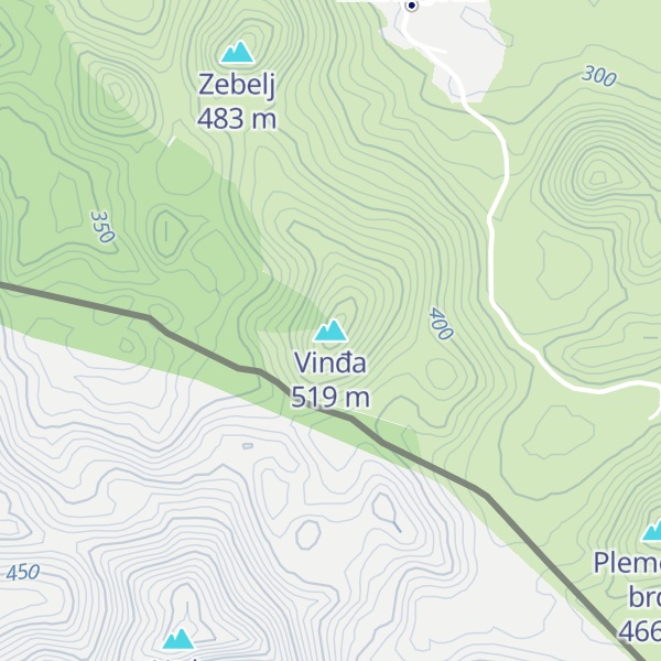Map of Vinđa