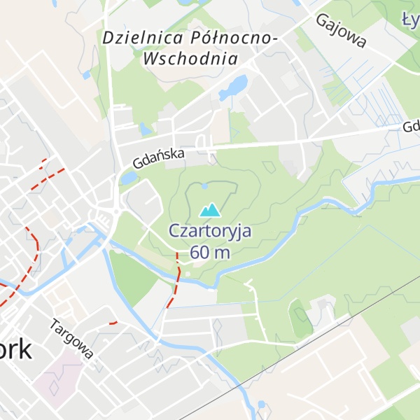Map of Czartoryja