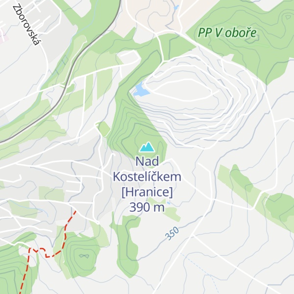 Map of Nad Kostelíčkem [Hranice]