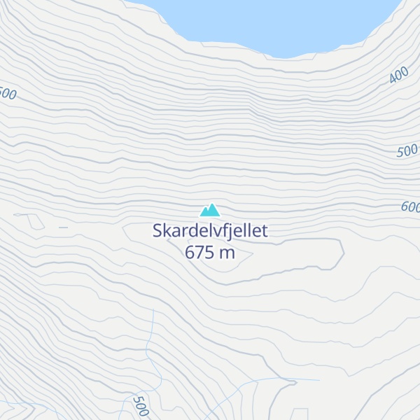 Map of Skardelvfjellet