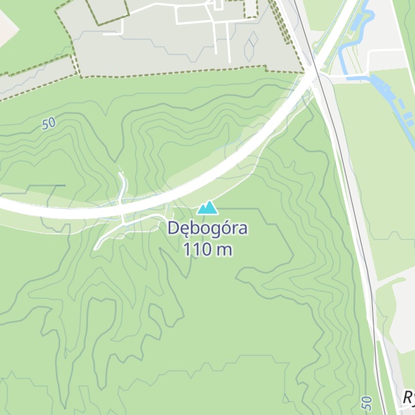 Map of Dębogóra