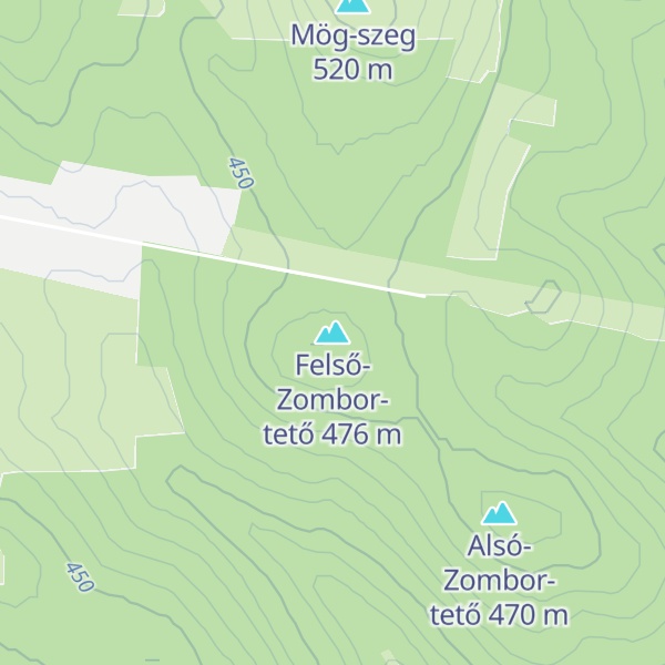 Map of Felső-Zombor-tető