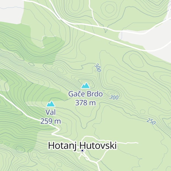 Map of Gače Brdo