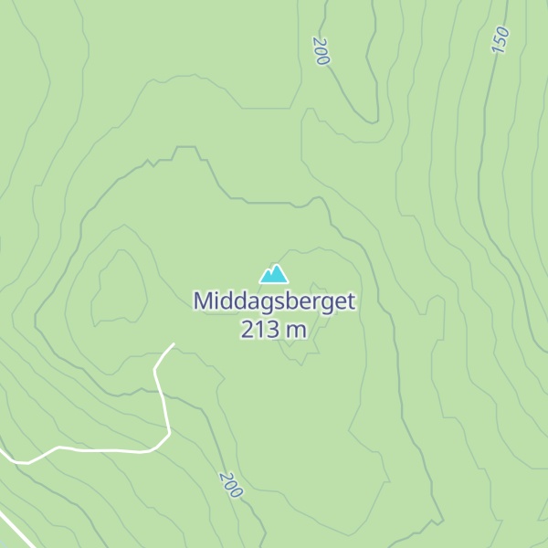 Map of Middagsberget