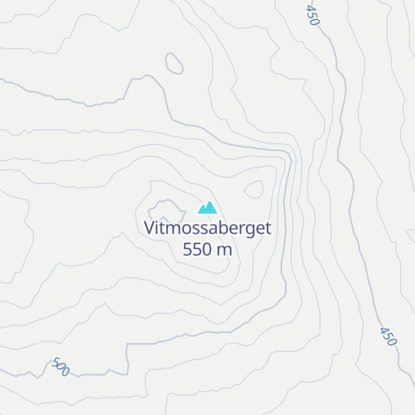 Map of Vitmossaberget